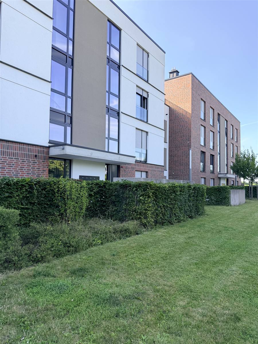 Moderne Wohnanlage mit gepflegten Außenanlagen